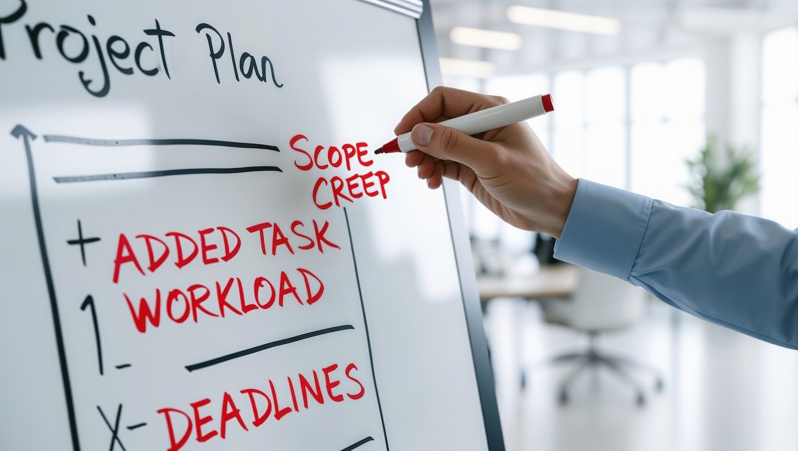Project scope creep concept